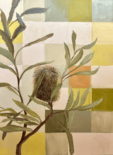 Banksia In Patchwork Light - Original Art