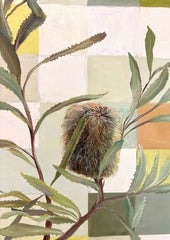 Banksia In Patchwork Light - Original Art