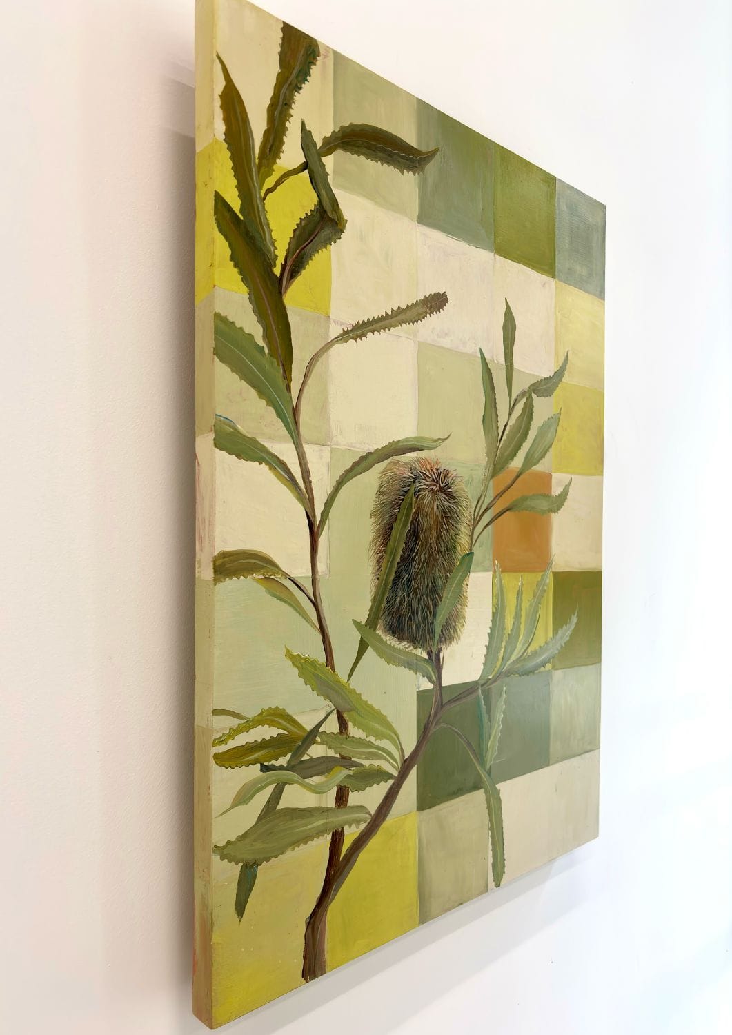 Banksia In Patchwork Light - Original Art
