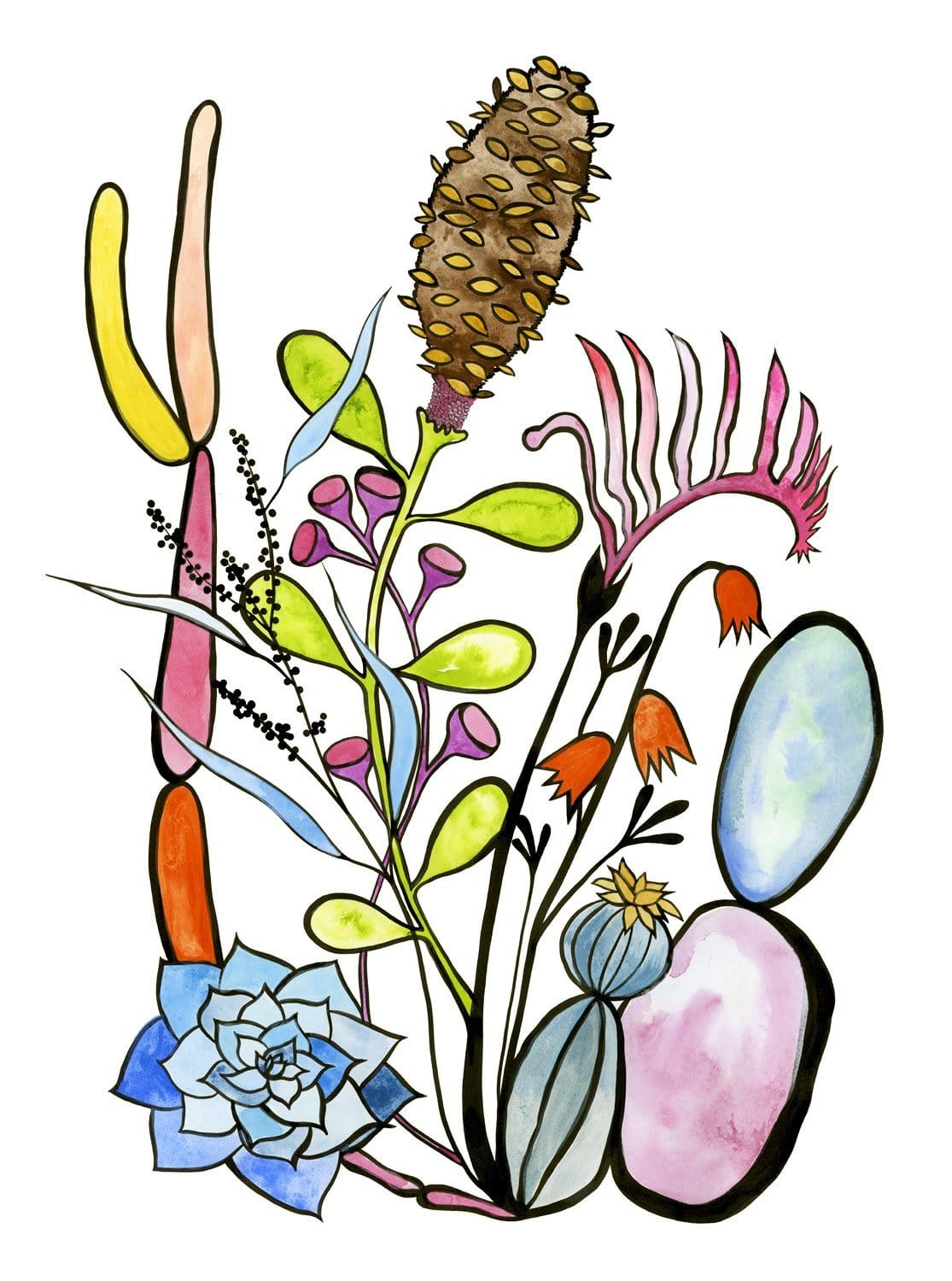 Cacti Diptych (Left) - Print