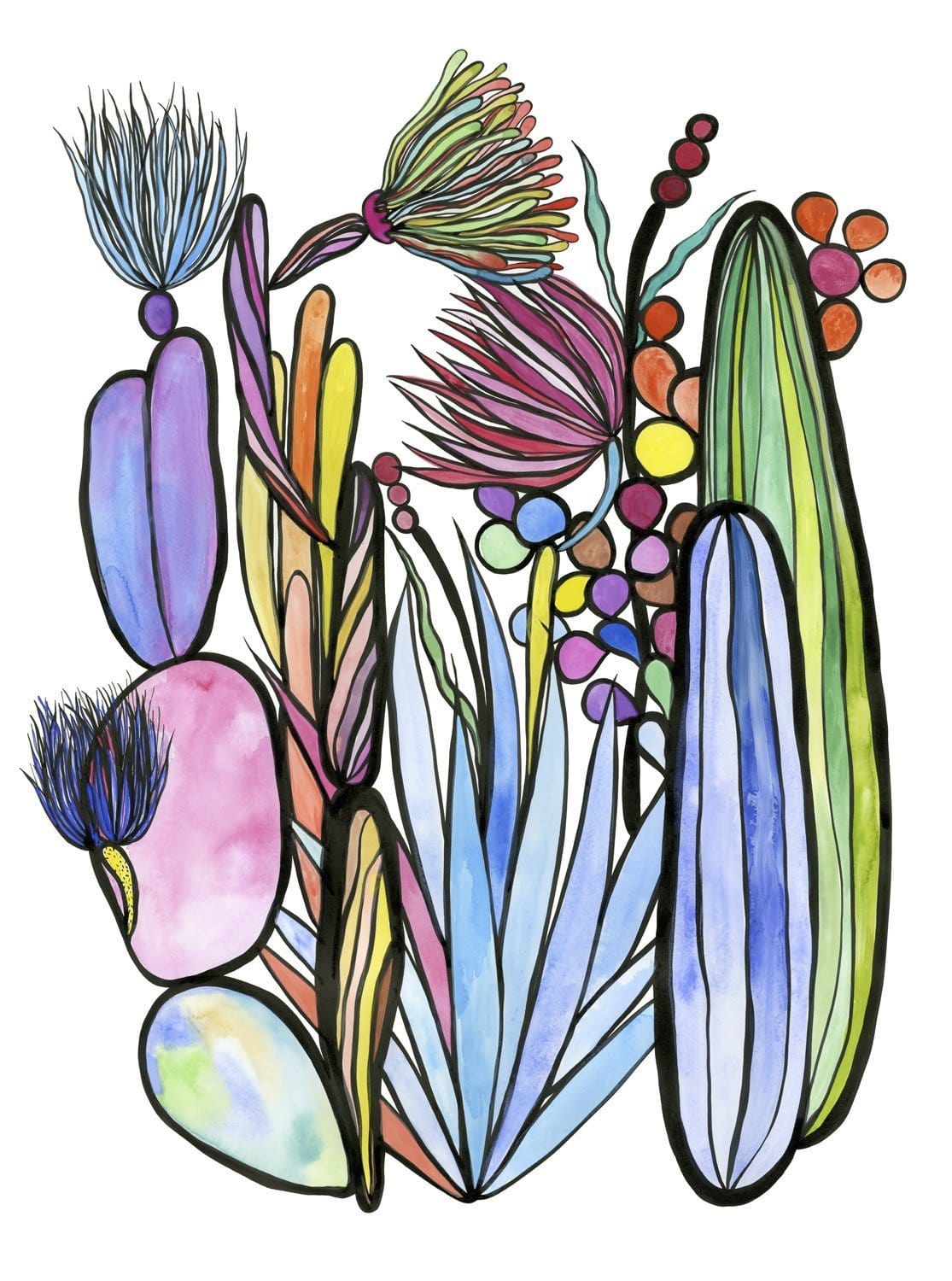 Cacti Diptych (Right) - Print