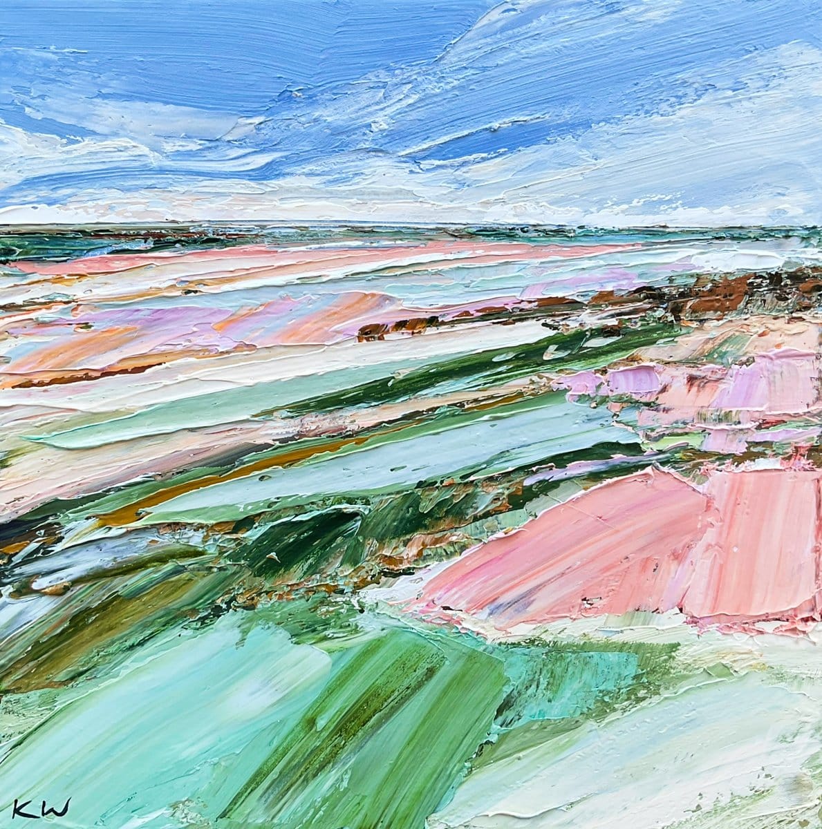 Blush Pasture II - Original Artwork