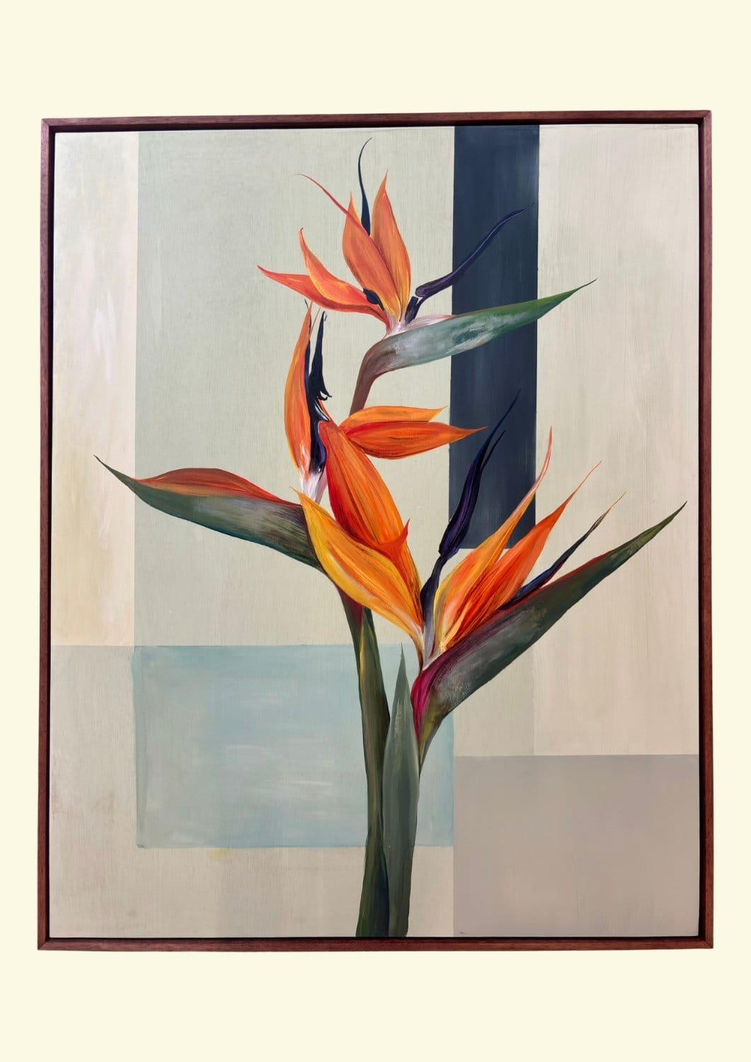 Bird Of Paradise In Blue - Original Art